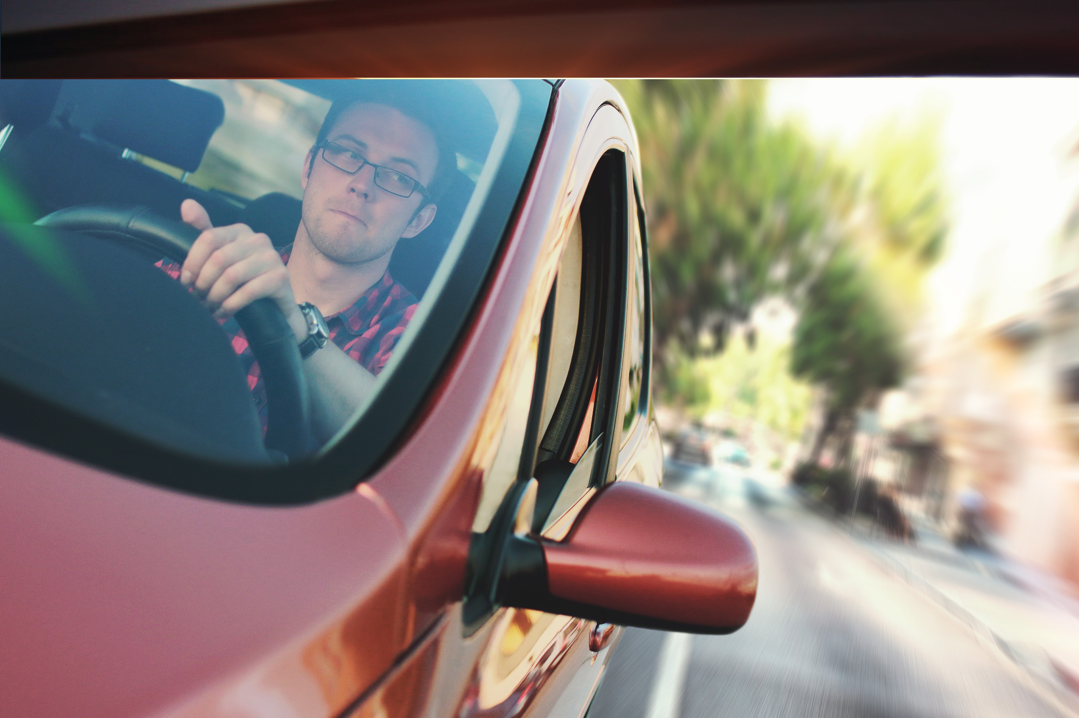 Young Man Driving